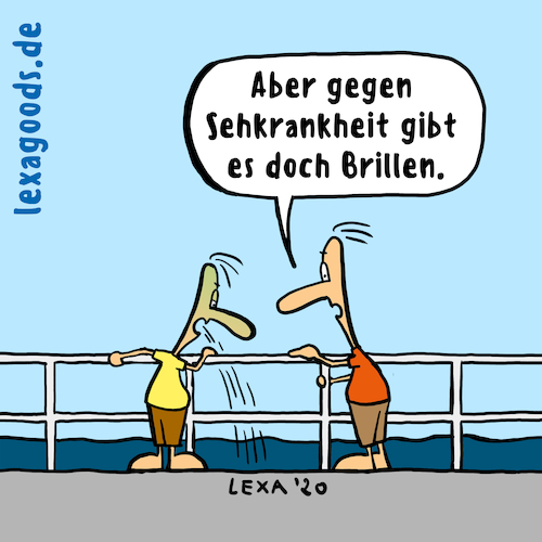 Cartoon: lexatoon Seehkrankheit (medium) by lexatoons tagged lexatoon,brillen,für,sehkrankheit,übel,seekrank,seefahrt,kreuzfahrt,kotzen,lexatoon,brillen,für,sehkrankheit,übel,seekrank,seefahrt,kreuzfahrt,kotzen