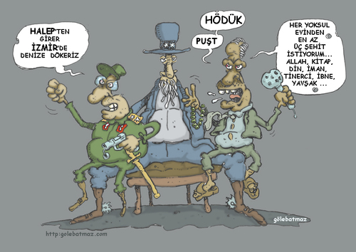 Cartoon: kucak (medium) by Gölebatmaz tagged savas,suriye,akp,abd,golebatmaz,baris,silah