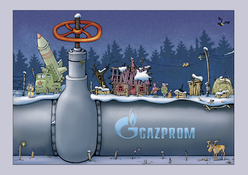 Cartoon: Gazprom (medium) by kurtu tagged gazprom,gazprom
