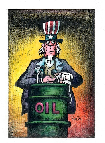 Cartoon: Oil (medium) by kurtu tagged oil