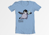 Cartoon: Nevermind Tribute Penguin Shirt (small) by Penguin_guy tagged pole,penguin,pinguin,nevermind,nirvana,thomas,baehr,comicstriptees,tshirt,emperor,chick