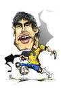 Cartoon: kaka (small) by cakBOY tagged kaka,brazil,futball,caricature,sport,world,cup