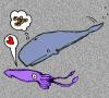 Cartoon: Mon Calamari (small) by Peter Russel tagged squid,whale,rauschen,