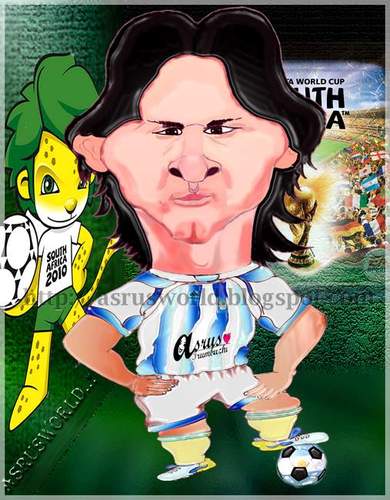 Cartoon: Lionel messi (medium) by asrus tagged footballer