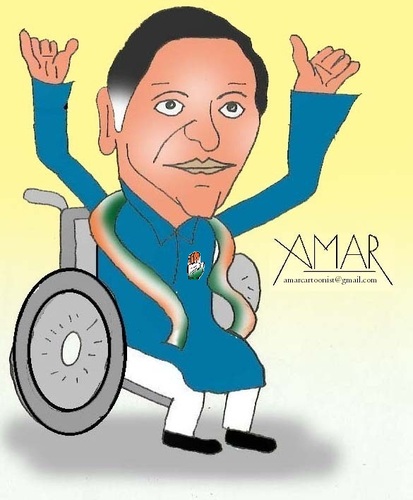 Cartoon: Ajit Jogi (medium) by Amar cartoonist tagged ajit,jogi,caricature