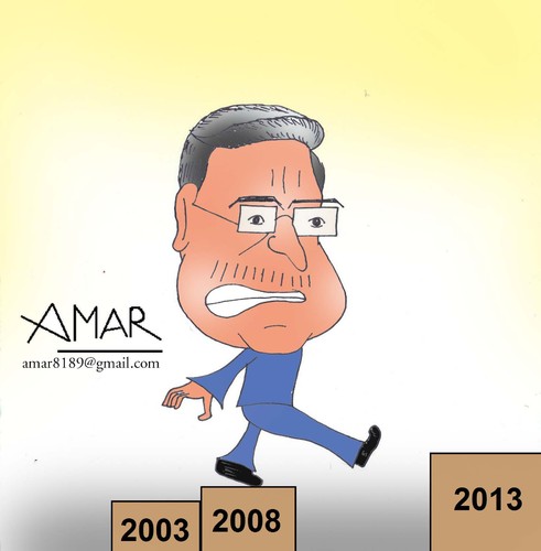 Cartoon: Raman Singh (medium) by Amar cartoonist tagged chhattisgarh