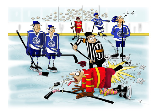 Cartoon: Ice hockey (medium) by paraistvan tagged ice,hockey