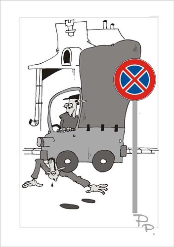 Cartoon: Traffic sign (medium) by paraistvan tagged sign,traffic,on,there