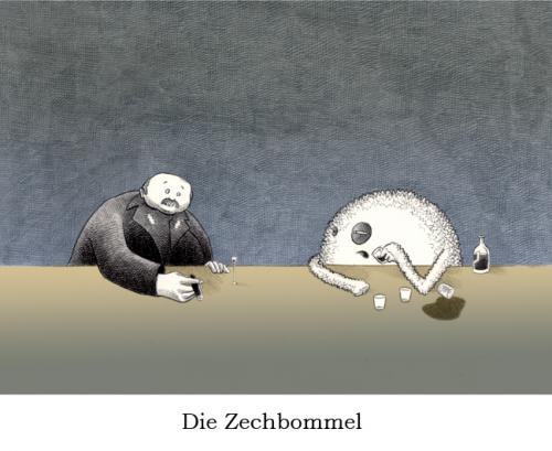Cartoon: Klassiker der Weltliteratur (medium) by Tobias Wieland tagged blechtrommel,literatur,kneipe,tobias,wieland,humor,cartoon,