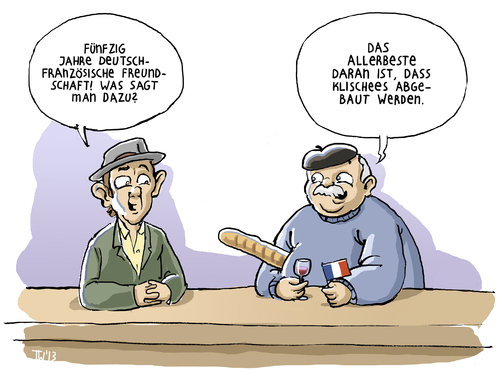 Oh la la! von Tobias Wieland | Politik Cartoon | TOONPOOL