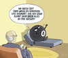 Cartoon: ... (small) by Tobias Wieland tagged psychiater,therapeut,billard,pool,couch,eightball,schwarze,kugel