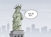 Cartoon: Münzwurf-Wahl 2012 - Romney (small) by Tobias Wieland tagged usa,wahl,romney,obama,karikatur,statue,of,liberty,freiheitsstatue,präsident,kopf,an,münzwurf,knapp,rennen,amerika