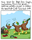 Cartoon: Neues aus der Kalauerecke (small) by Tobias Wieland tagged ente,alkohol,trinken,saufen