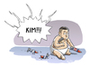 Cartoon: Atomtest (small) by Tobias Wieland tagged kim,jomg,un,atom,atomtest,atombombe,korea,nordkorea,pjöngjang,barack,obama,usa,ban,ki,moon,nuklear,bedrohung