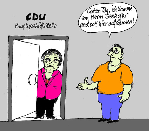 Cartoon: Aufräumen bei der CDU (medium) by Marbez tagged aufräumen,cdu,csu
