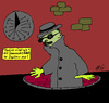 Cartoon: Agenten Arbeitszeithinweise (small) by Marbez tagged agenten,artbeitszeit,überstunden