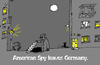 Cartoon: Ami Spion verlässt Deutschland (small) by Marbez tagged nsa,spion,ausweisung,ausreise