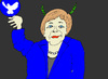 Cartoon: Friedensnobelpreis Frage 2015 (small) by Marbez tagged merkel,friedensnobelpreis