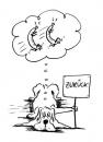 Cartoon: Wursttraum (small) by Flo tagged tier,hund,cartoon,