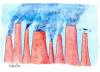 Cartoon: Chimneys (small) by Paulus tagged pollution,industry,architecture,