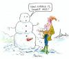 Cartoon: Nibble it (small) by Paulus tagged snowman 