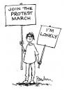 Cartoon: Protester (small) by Paulus tagged youth,