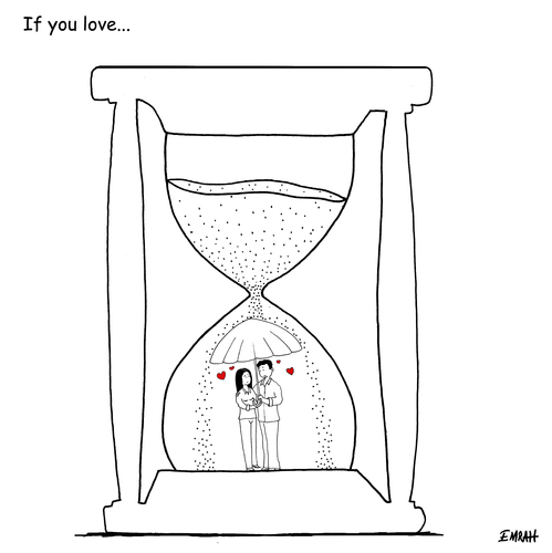 Cartoon: If you love... (medium) by emraharikan tagged love