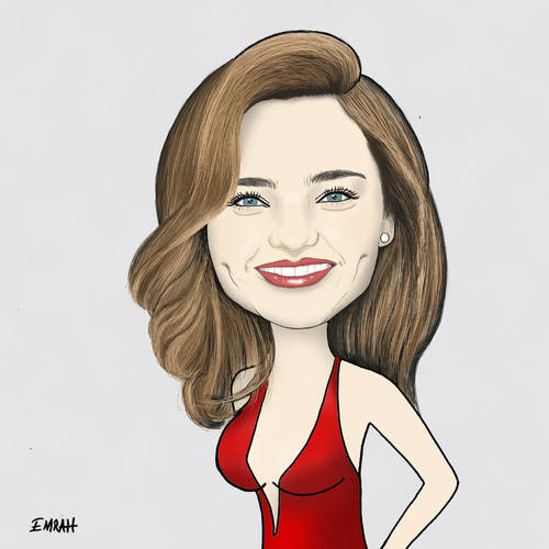 Cartoon: Miranda Kerr (medium) by emraharikan tagged miranda,kerr