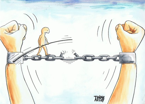 Cartoon: irony (medium) by caricaturan tagged irony