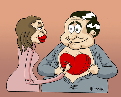 Cartoon: Lovebook (medium) by gunberk tagged love,relationship