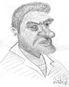 Cartoon: karalama (small) by gunberk tagged portrait