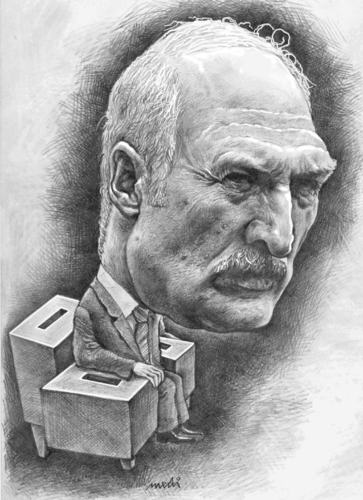 Cartoon: Alexander Lukashenko (medium) by Medi Belortaja tagged lukashenko,alexander