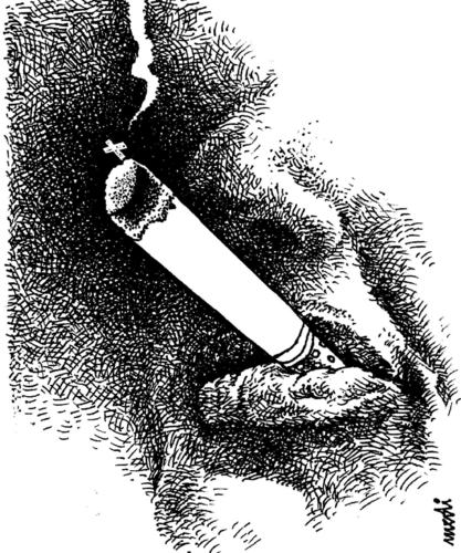 Cartoon: cigarette (medium) by Medi Belortaja tagged death,health,smoking,smoke,cigarette,grave