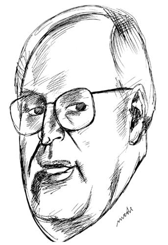 Cartoon: Dick Cheney (medium) by Medi Belortaja tagged cheney,dick