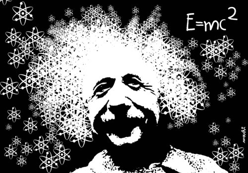 Cartoon: Einstein (medium) by Medi Belortaja tagged albert,einstein