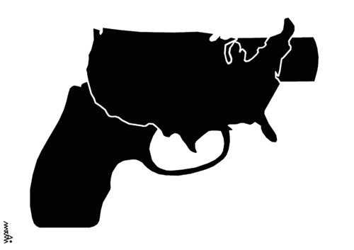 Cartoon: guns controll (medium) by Medi Belortaja tagged murder,kill,crimes,weapons,weapon,usa,law,contoll,guns,gun