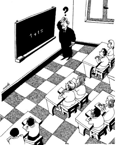 Cartoon: memory loss (medium) by Medi Belortaja tagged loss,memory,teach,teacher,learning,school,students