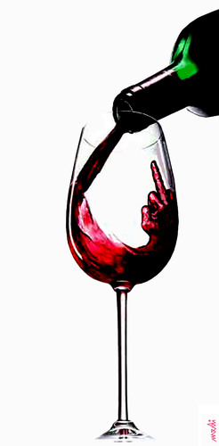 Cartoon: alcohol sign (medium) by Medi Belortaja tagged drink,glass,wine,red,alcohol,sign