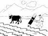Cartoon: farmer (small) by Medi Belortaja tagged farmer,pencil,paper,work,writing,humor