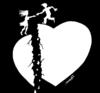 Cartoon: effort salvation (small) by Medi Belortaja tagged effort,salvation,love,heart,broken,cracked,valentines,day,divorce,husband,wife,lovers