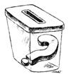 Cartoon: electoral enigma (small) by Medi Belortaja tagged electoral,enigma,vote,ballot,box,mark,question