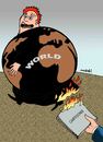 Cartoon: fear by cartoons (small) by Medi Belortaja tagged cartoons,world,conflict,fire,burning