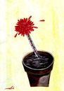 Cartoon: global warming flower (small) by Medi Belortaja tagged global,warming,flower