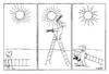 Cartoon: hair comb sun (small) by Medi Belortaja tagged hair,comb,sun,hairdresser