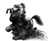 Cartoon: horseman (small) by Medi Belortaja tagged horseman,horse,man,thinker,think,sadness,humilia