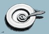 Cartoon: internet spoon (small) by Medi Belortaja tagged internet spoon plate food at social network digital