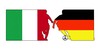 Cartoon: Italy vs Germany match (small) by Medi Belortaja tagged italy,vs,germany,match,fussball,soccer,euro,2012,ukraine