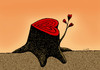 Cartoon: love s tree (small) by Medi Belortaja tagged love,tree,heart,skid