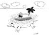 Cartoon: movement of the island (small) by Medi Belortaja tagged movement,sland,turtles,robinson,crusoe