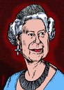 Cartoon: Queen Elisabeth (small) by Medi Belortaja tagged queen elisabeth uk united kingdom